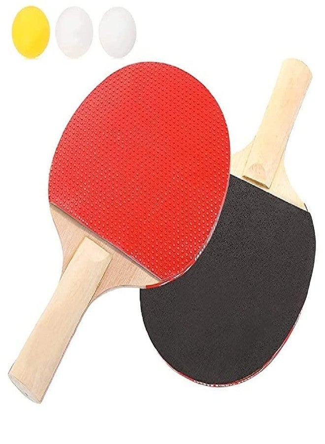 Naivete Table Tennis 2 Racquet and 3 Balls(Multi Color,1 pc) - Image 1